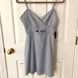 Forever 21 blue and white seersucker sundress